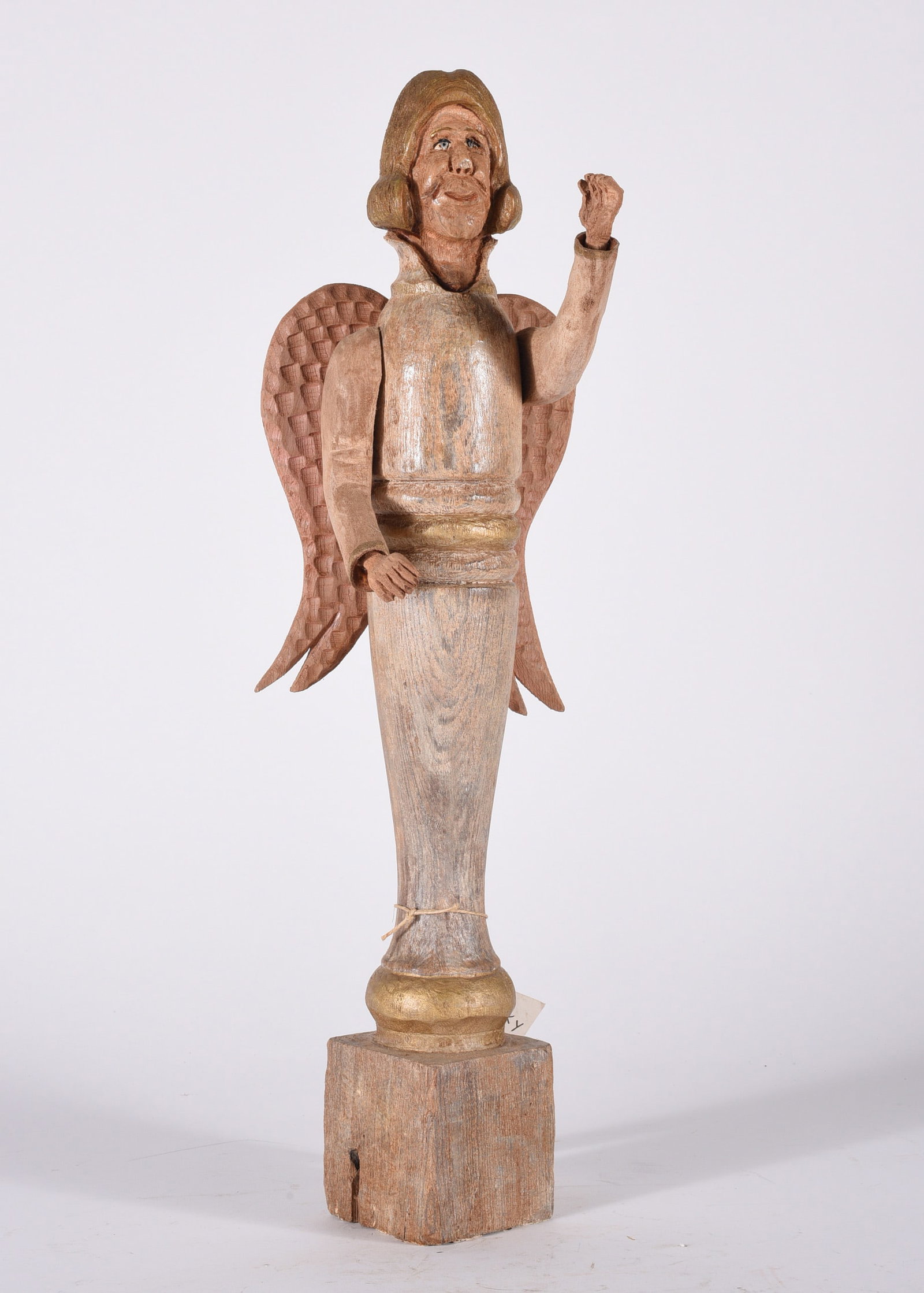 Wood Carving: 18" from the collection of Dr. Richard Seed.