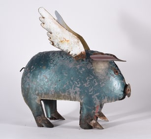 Folk Art Metal Yard Art