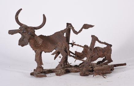 Folk Art Metal Yard Art
