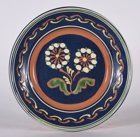 Westmoore Pottery Slip Decorated Dirt Dish