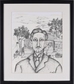 Drawing on Paper Framed