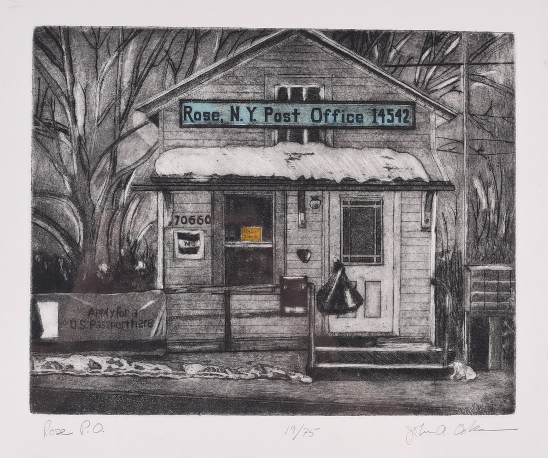 Artwork on paper framed signed: from the collection of Dr. Richard Seed.