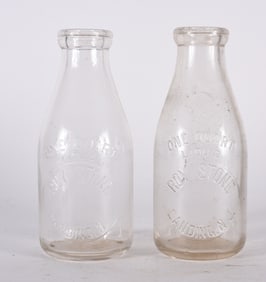Roy Stone Landing NJ Milk Bottles