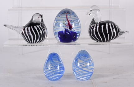 Glass Paper Weight Collection