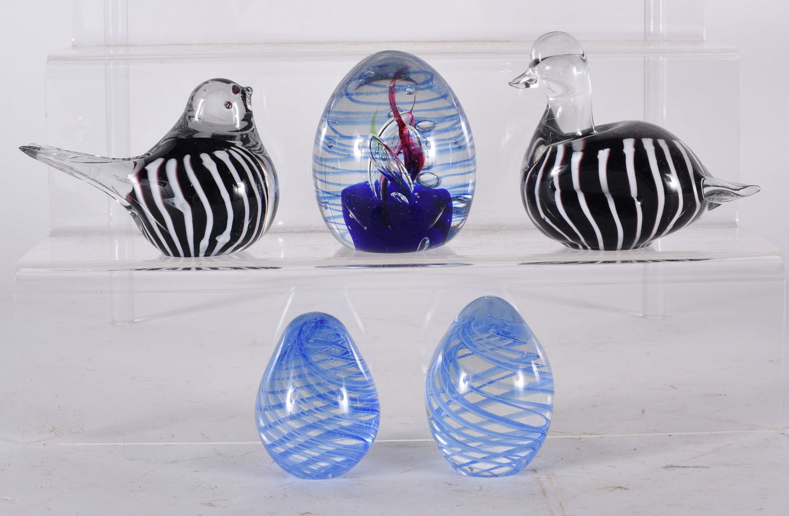 Glass Paper Weight Collection: 3" from the collection of Dr. Richard Seed.