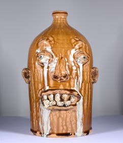 Marvin Bailey Crying Eye Rock Tooth Face Jug
