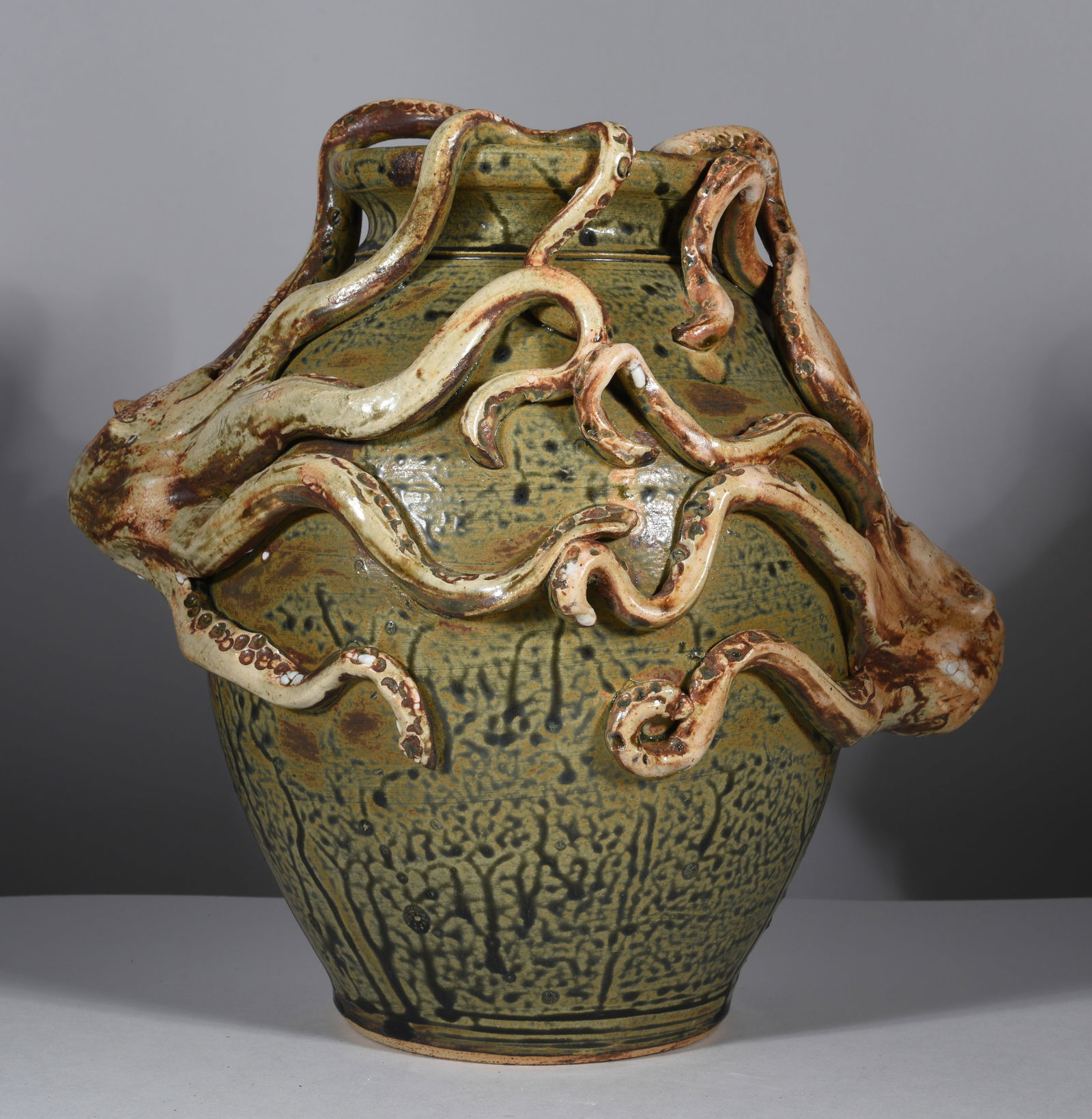 Crystal King Folk Pottery Jar (1 of 7)