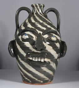 Charles Lisk Swirl Face Jug