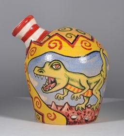Stacy Lambert Folk Pottery Face Jug