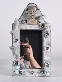 Stacy Lambert Folk Pottery Mirror