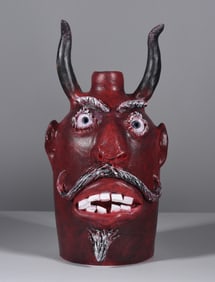 Charlie Brown Devil Face Jug