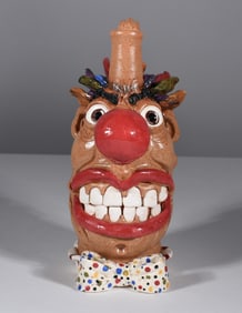 Kay Bevan Folk Pottery Face Jug