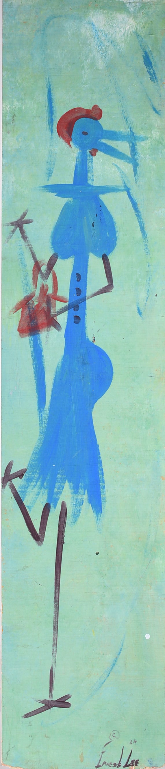 Ernest Lee Folk Art Painting (1 of 2)