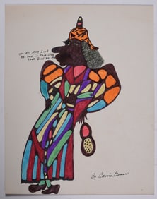 Carrie Graves (1922 - 2016) Folk Painting