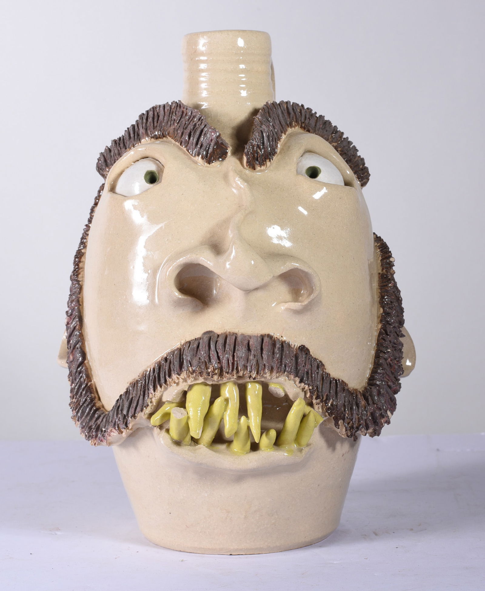 Jeremy Houghtaling Pottery Face Jug (1 of 3)