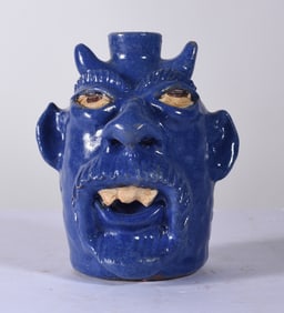 Kim T Black Face Jug