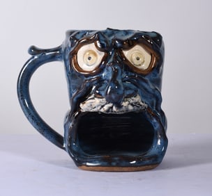 Folk Pottery Face Mug