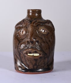 Mike Craven Pottery Face Jug