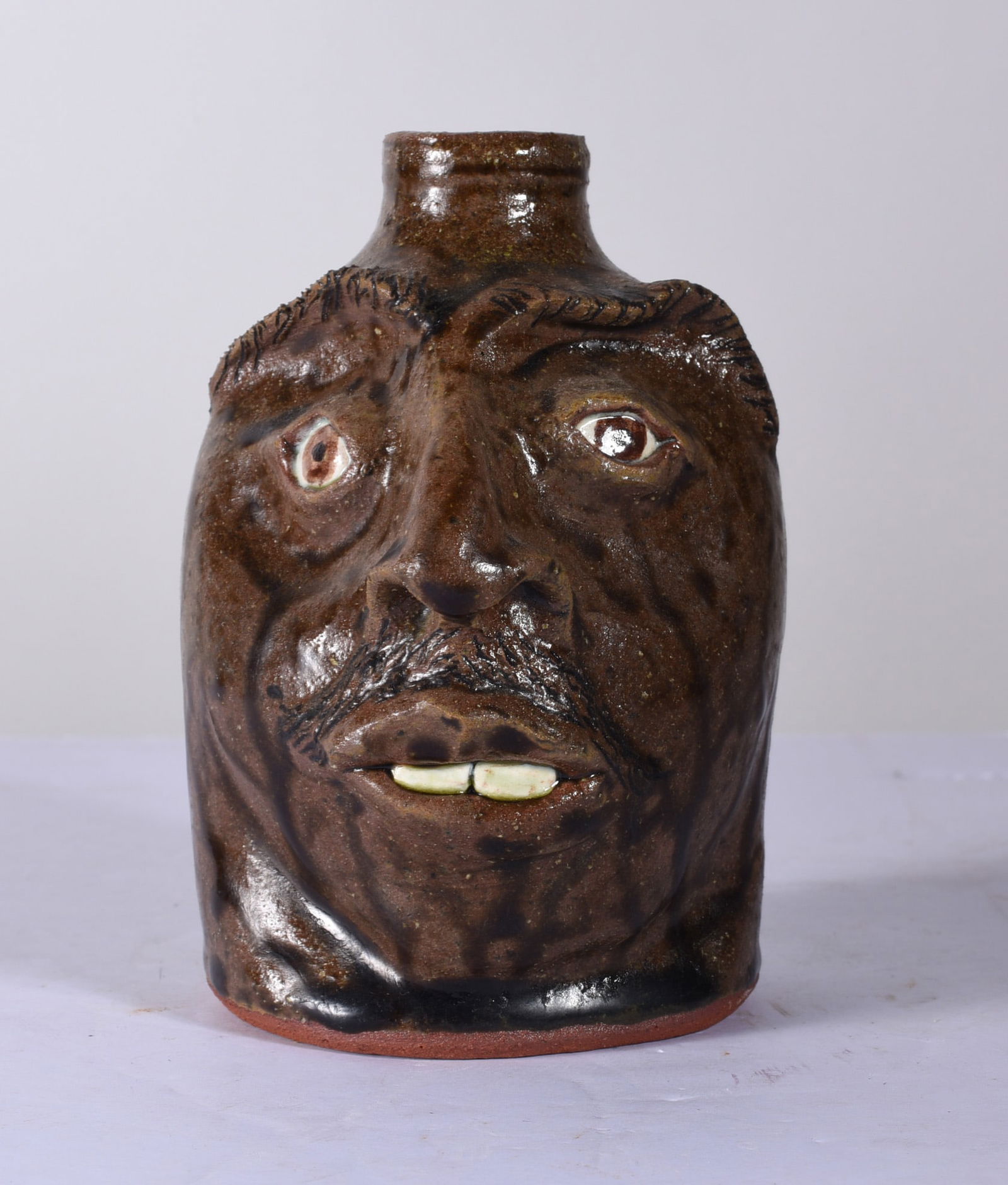 Mike Craven Pottery Face Jug (1 of 3)