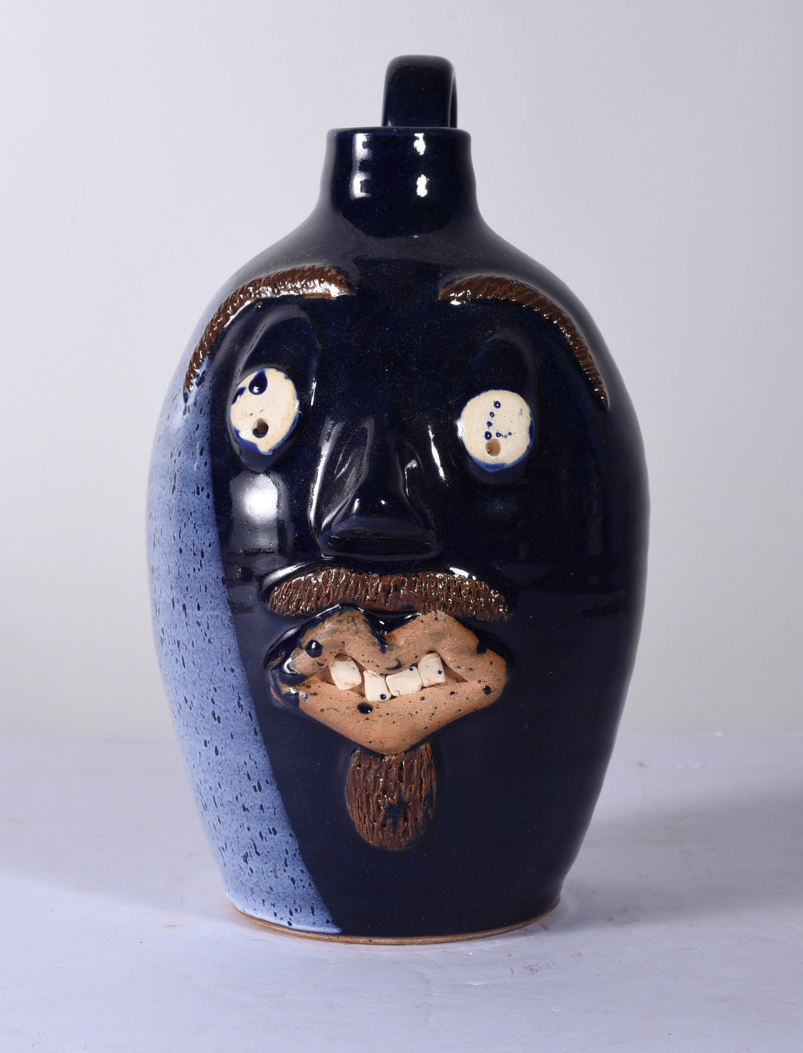 Folk Pottery Face Jug (1 of 2)