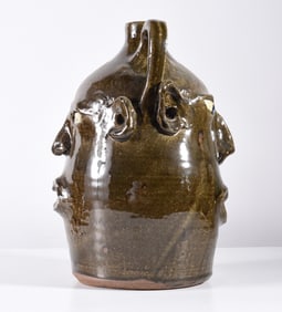 David and Anita Meaders Double Face Jug