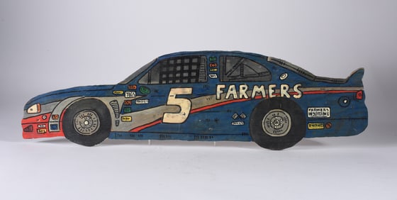Eric Cunningham Wooden Cut Out Race Car