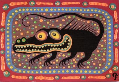 Glenn Fox Folk Art Painting