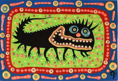 Glenn Fox Folk Art Painting