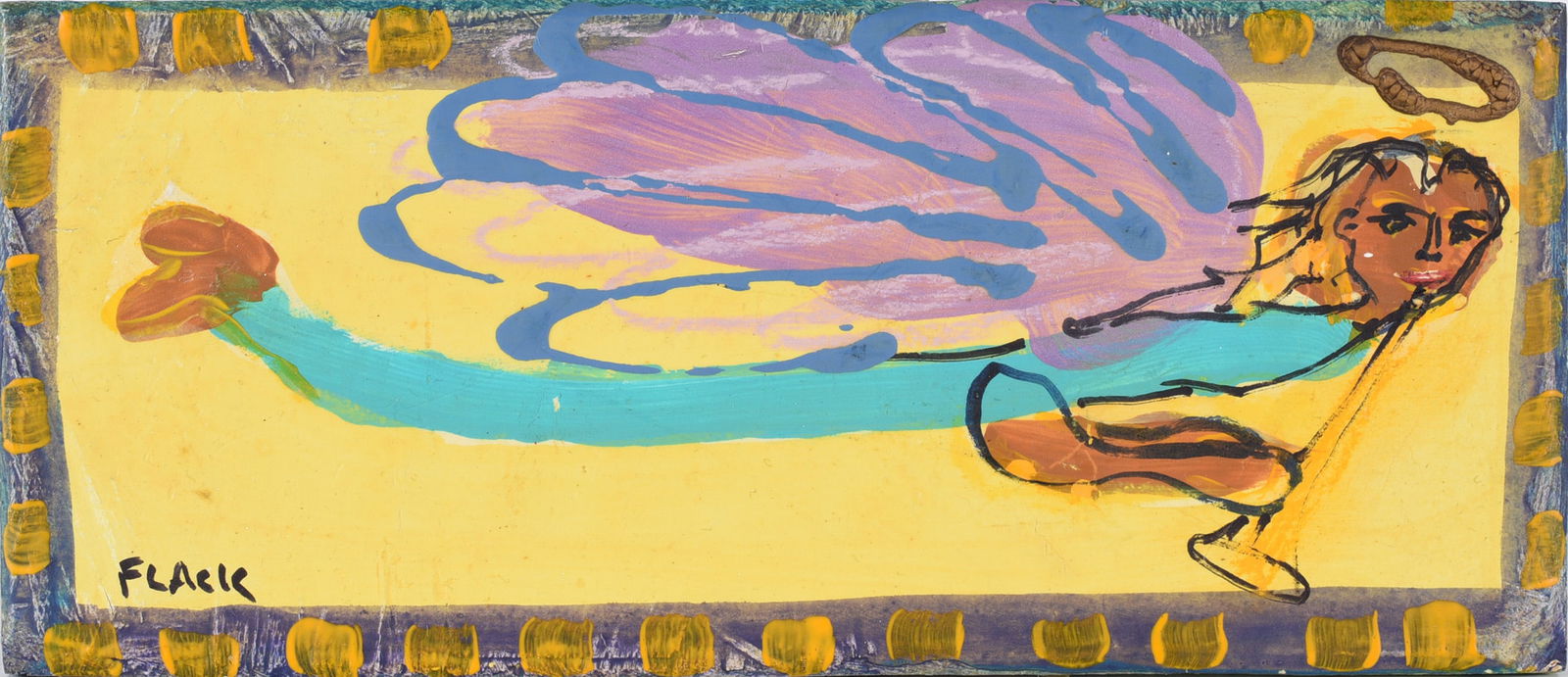 Paul Flack Folk Art Painting (1 of 2)