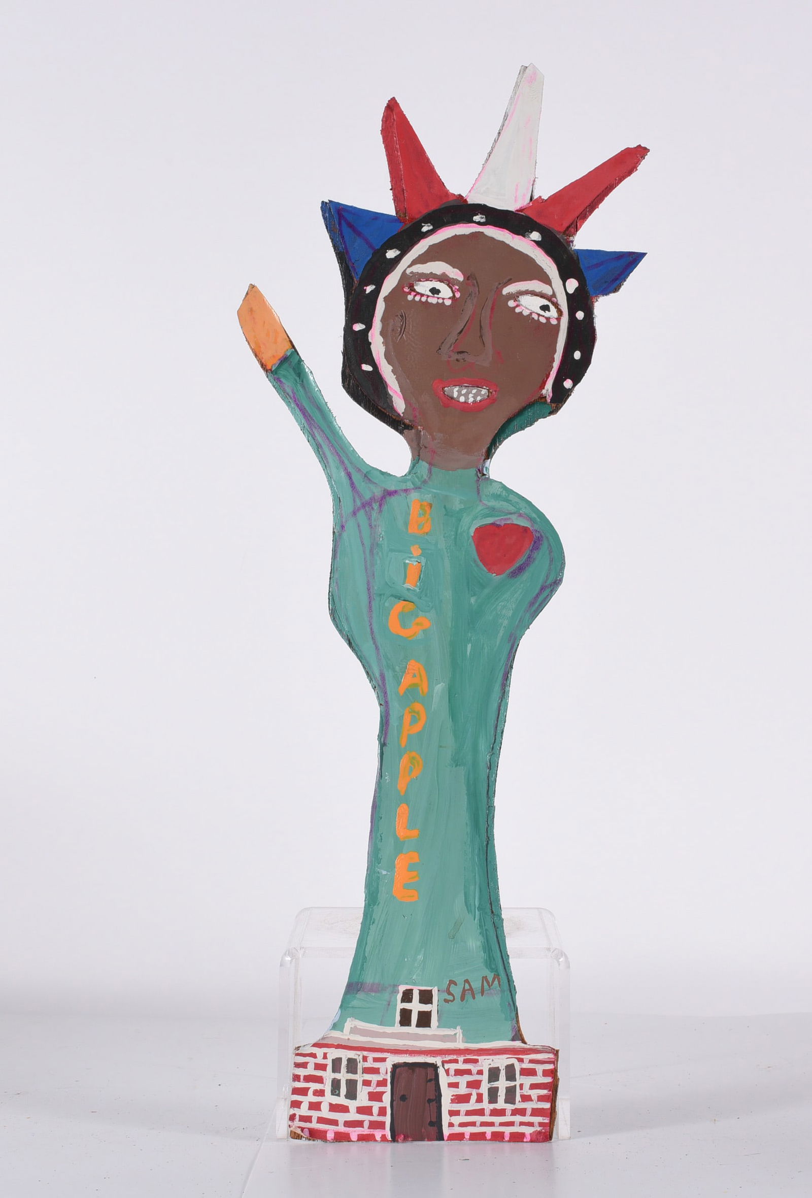 Sam McMillan "Sam The Dot Man" Folk Art (1 of 4)