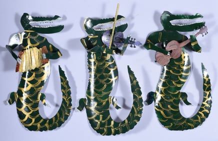 Cut Out Tin Alligator Band