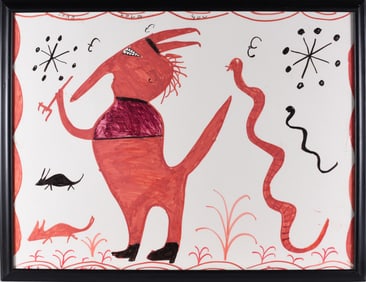 RA Miller Folk Art Painting