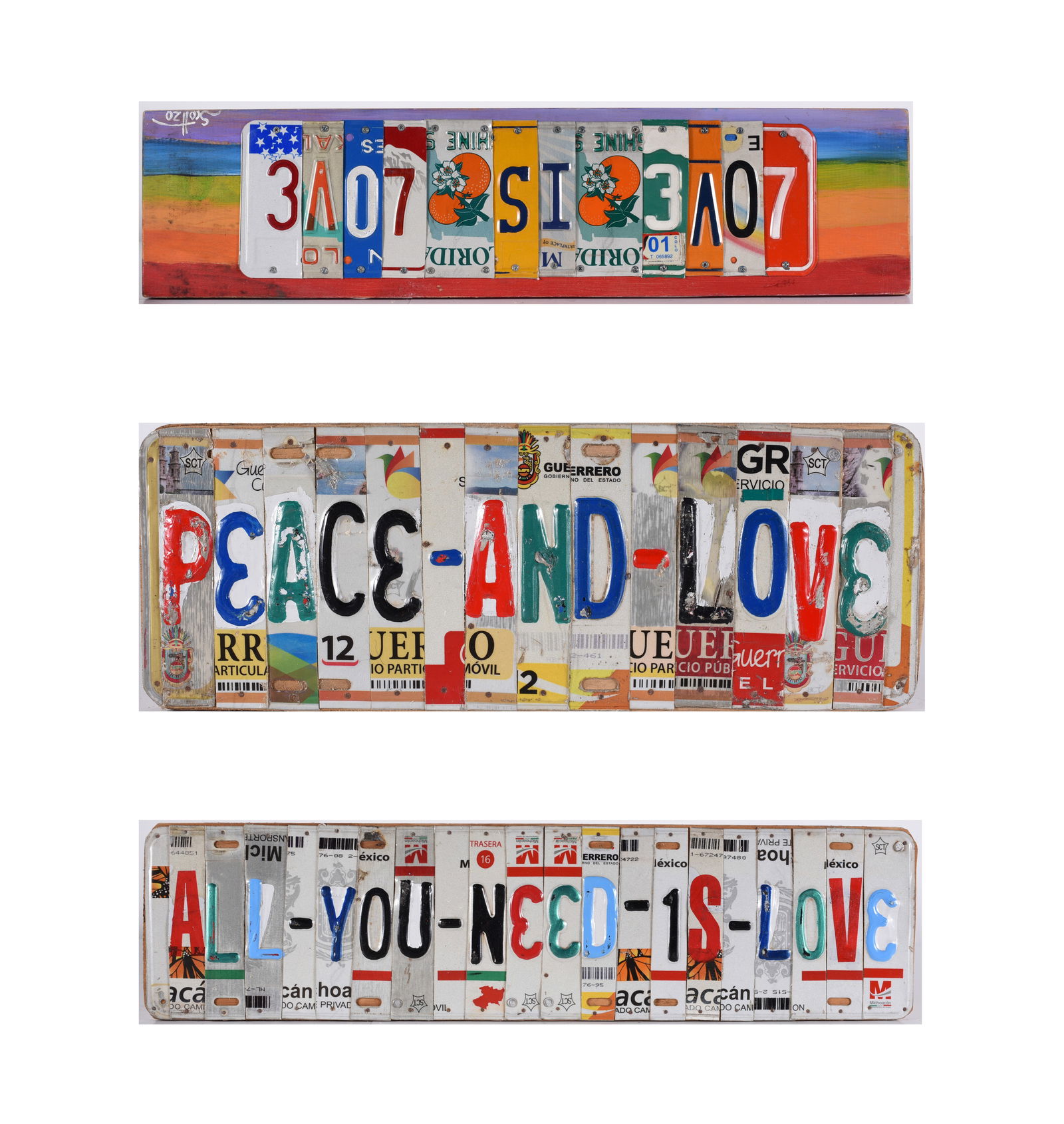 Scott McQueen License Plate Folk Art (1 of 7)