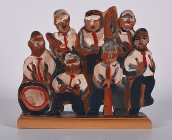 Loraine Gendron Folk Art Cut Out Wood