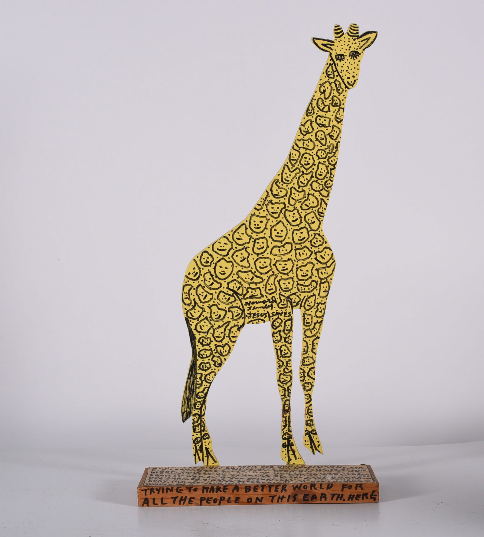 Howard Finster Cut out Giraffe (1 of 5)
