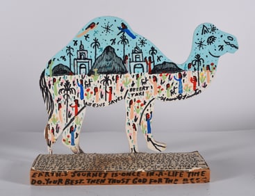 Howard Finster Cut Out Camel