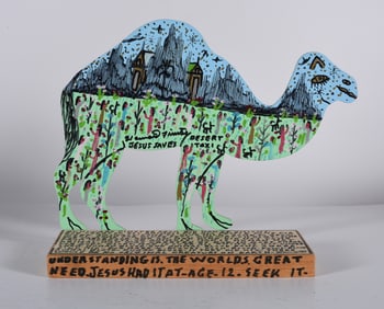 Howard Finster Cut Out Camel