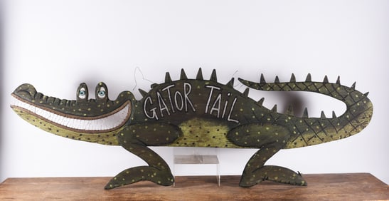 Large Cut Out Alligator by Mason