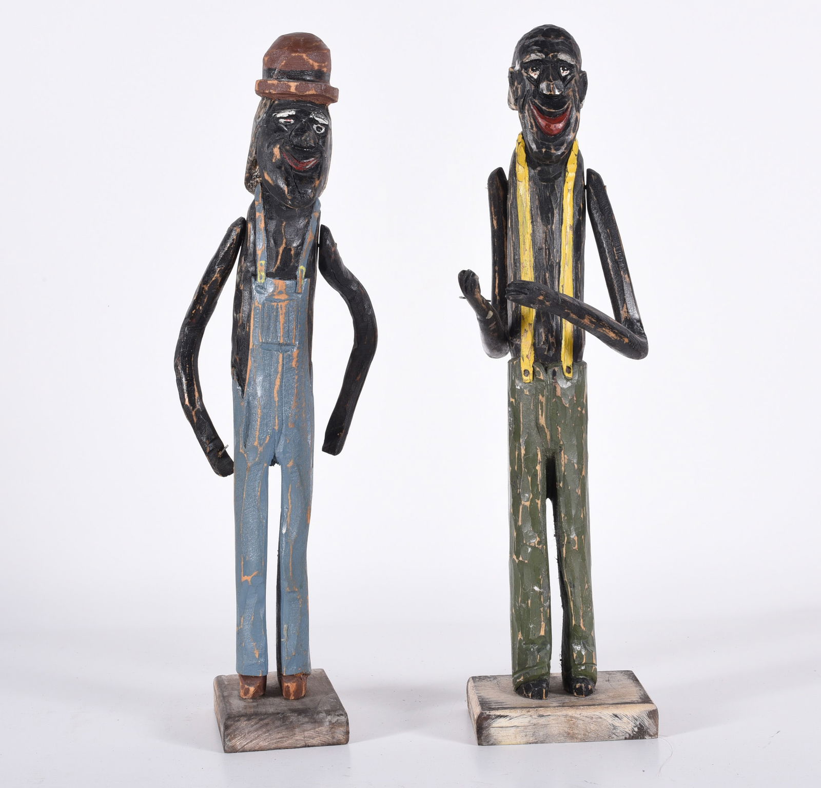 Gary Yost Folk Art Sculpture 2 black men (1 of 4)