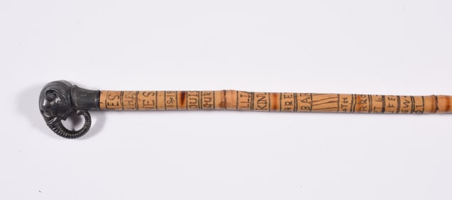 McKinley Political Folk Art Cane