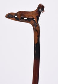 Folk Art Carved Cane Walking Stick