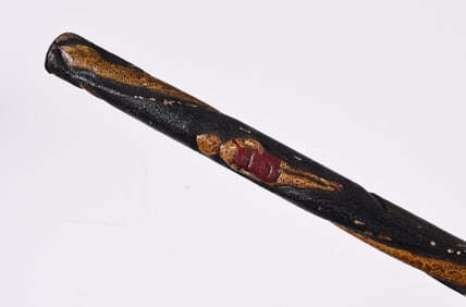 American Bathing Beauty Folk Art Cane