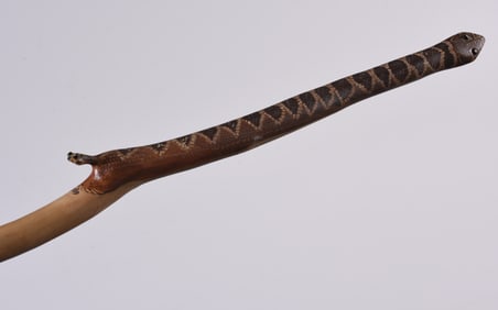 Folk Art Snake Cane