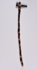 Gary Hargis Folk Art Whiskey Tap Cane