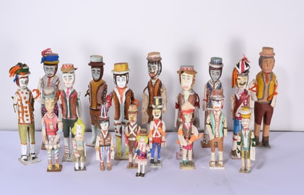 Group of Carved Wooden Figures