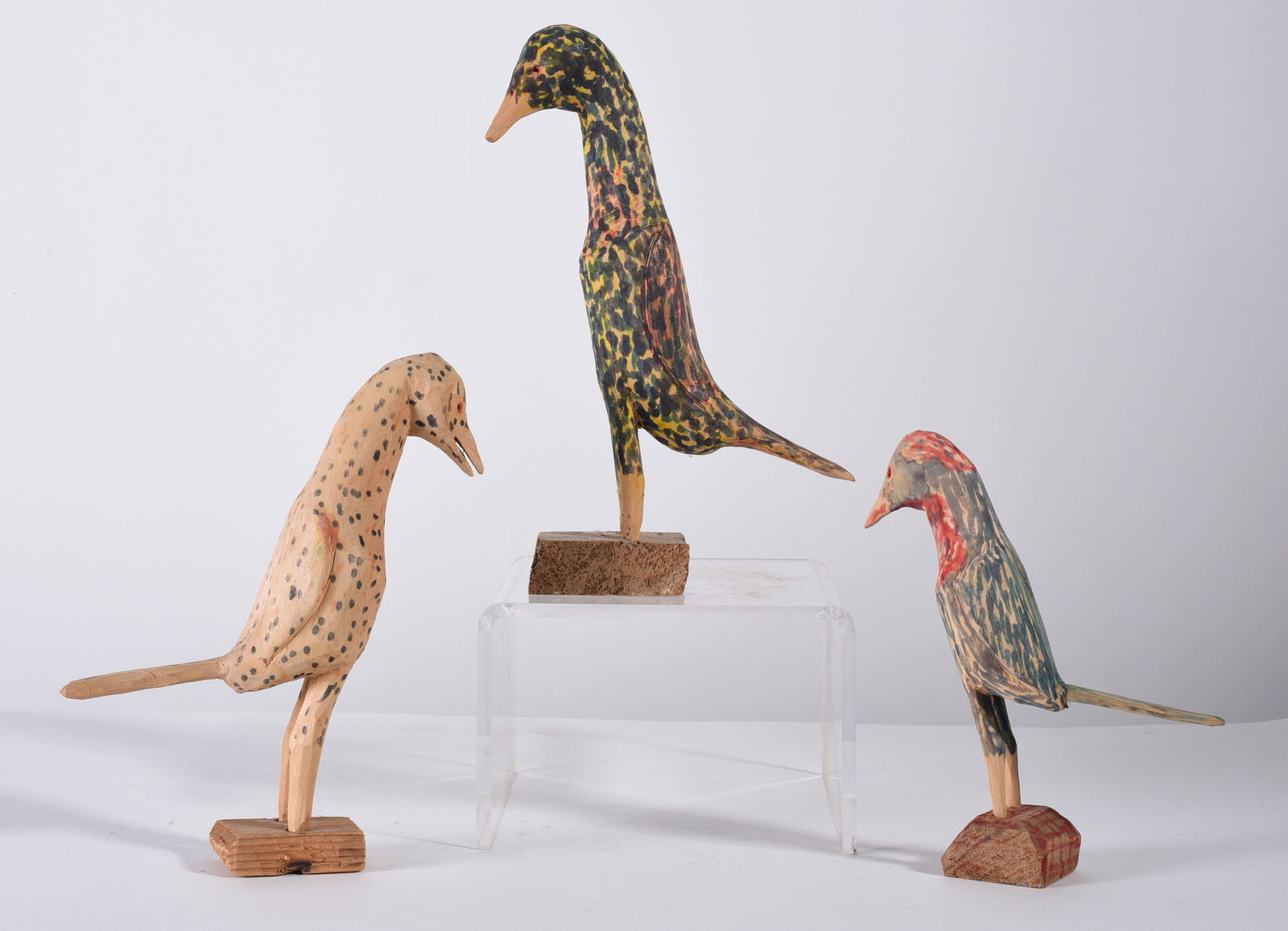 Carl McKenzie Folk Carved Birds (3) (1 of 3)