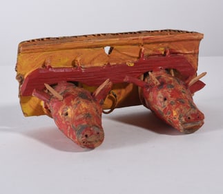 Carl McKenzie Folk Carved Cows