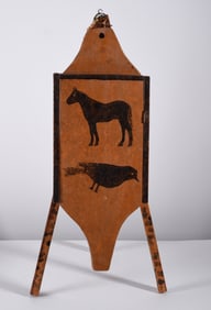 TA Hayes Folk Art Painted Stand