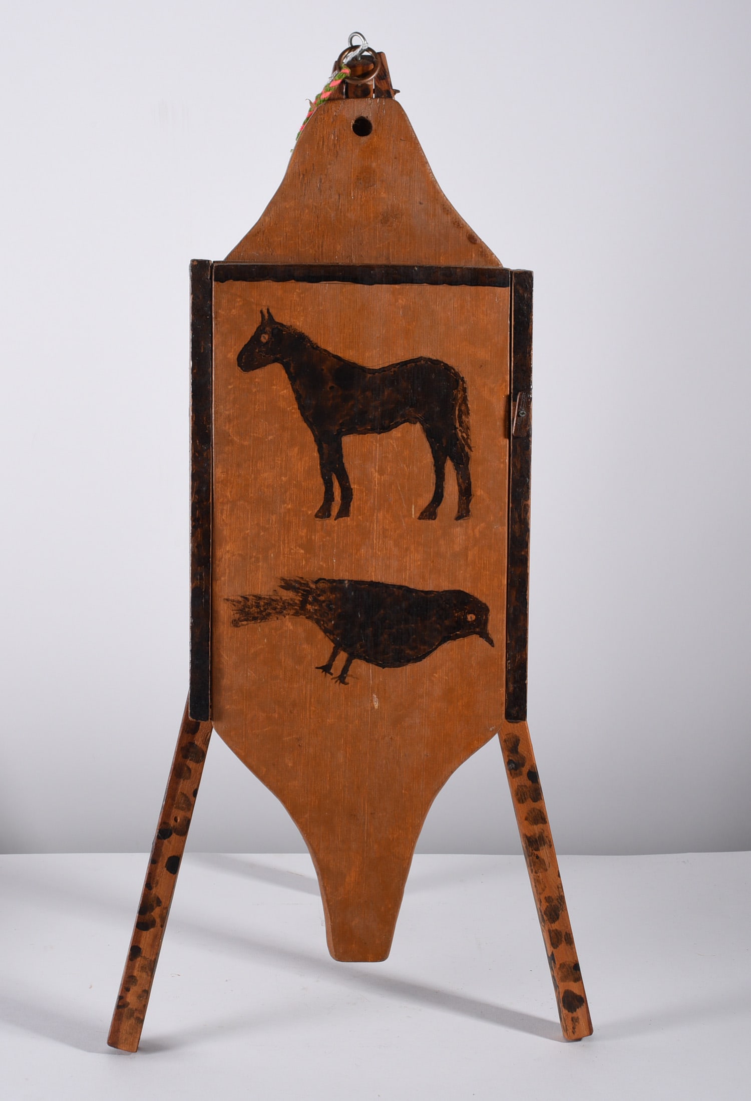 TA Hayes Folk Art Painted Stand (1 of 3)