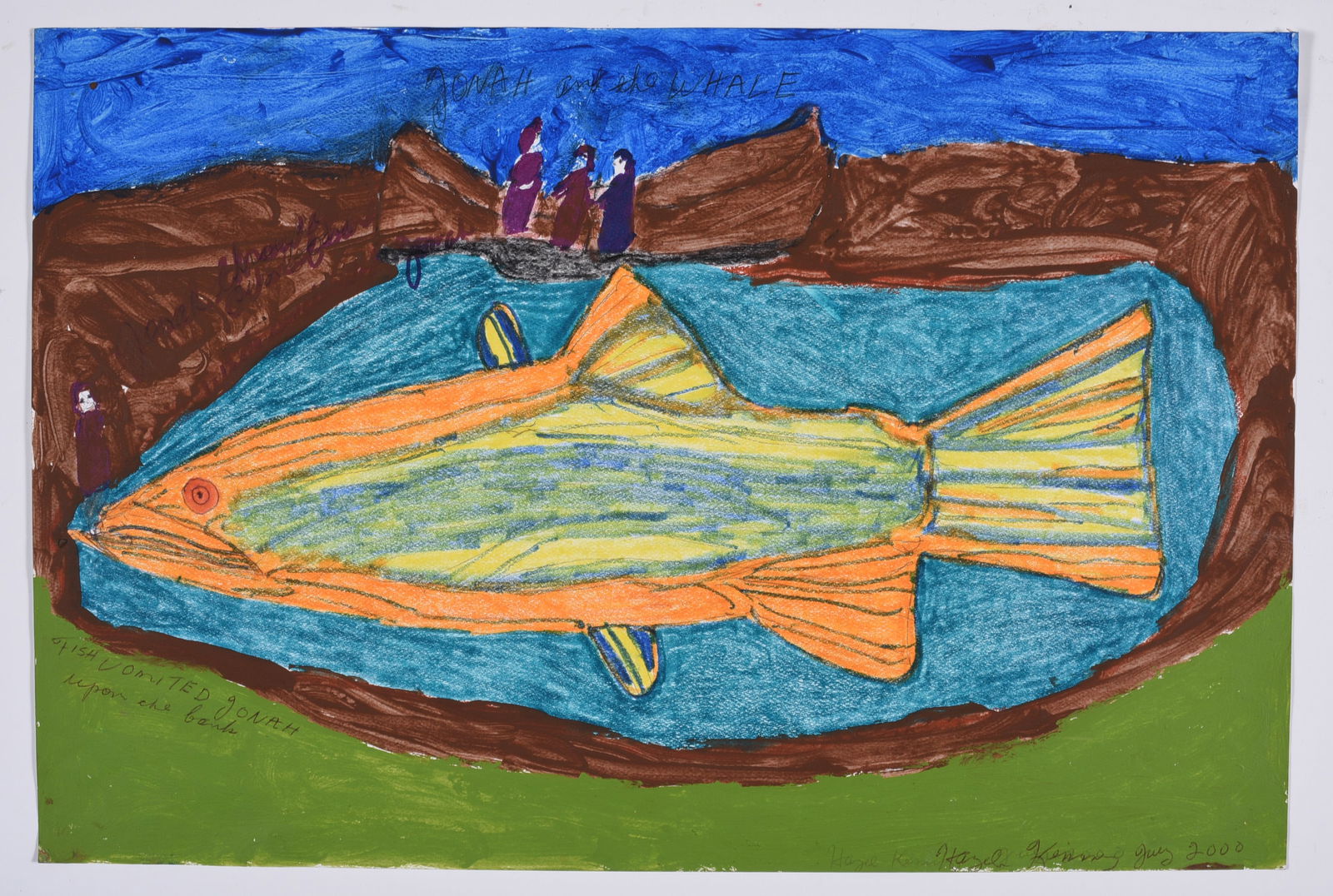 Hazel Kinney Folk Art Painting (1 of 2)